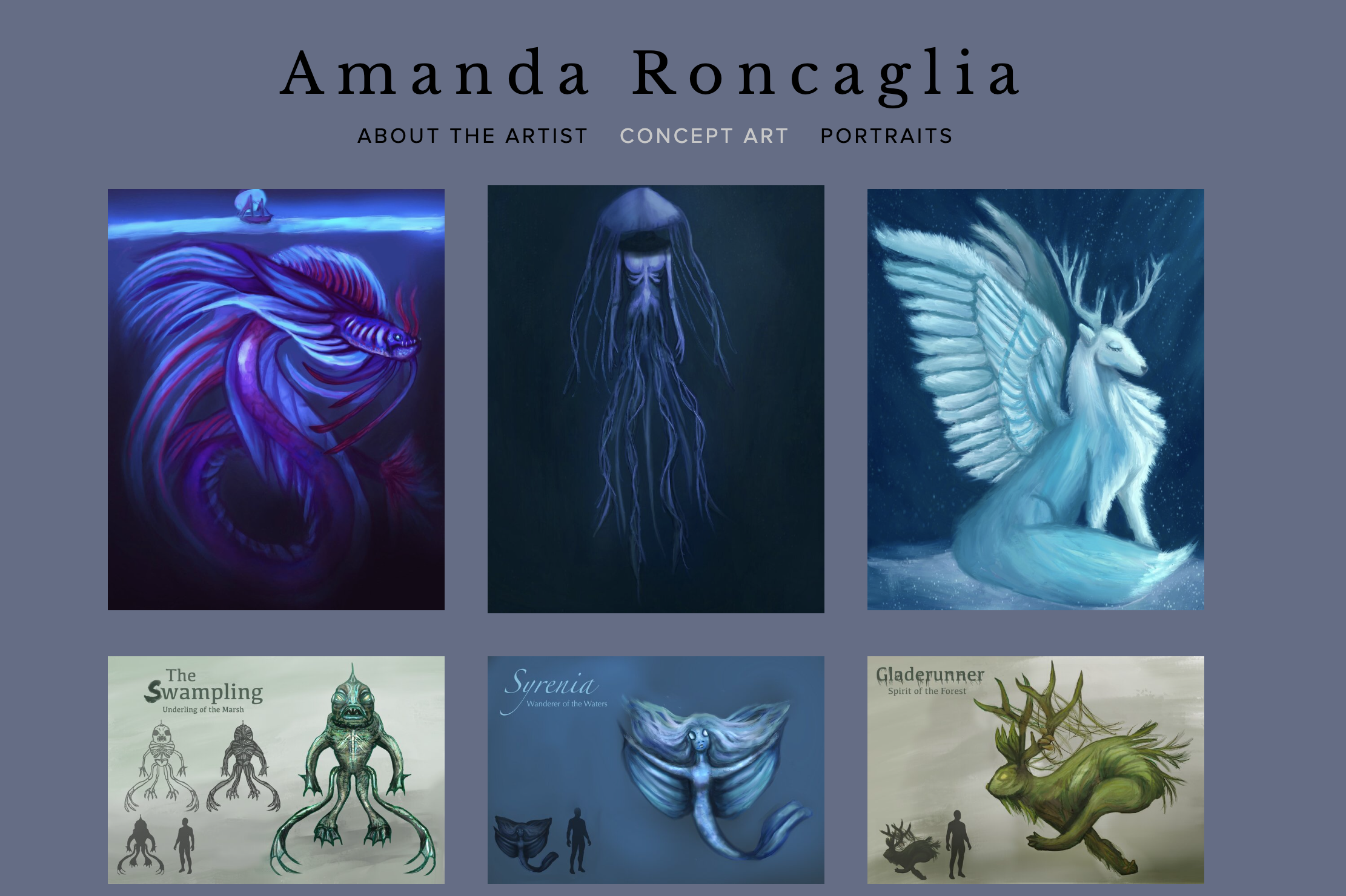 Amanda Roncaglia website thumbnail