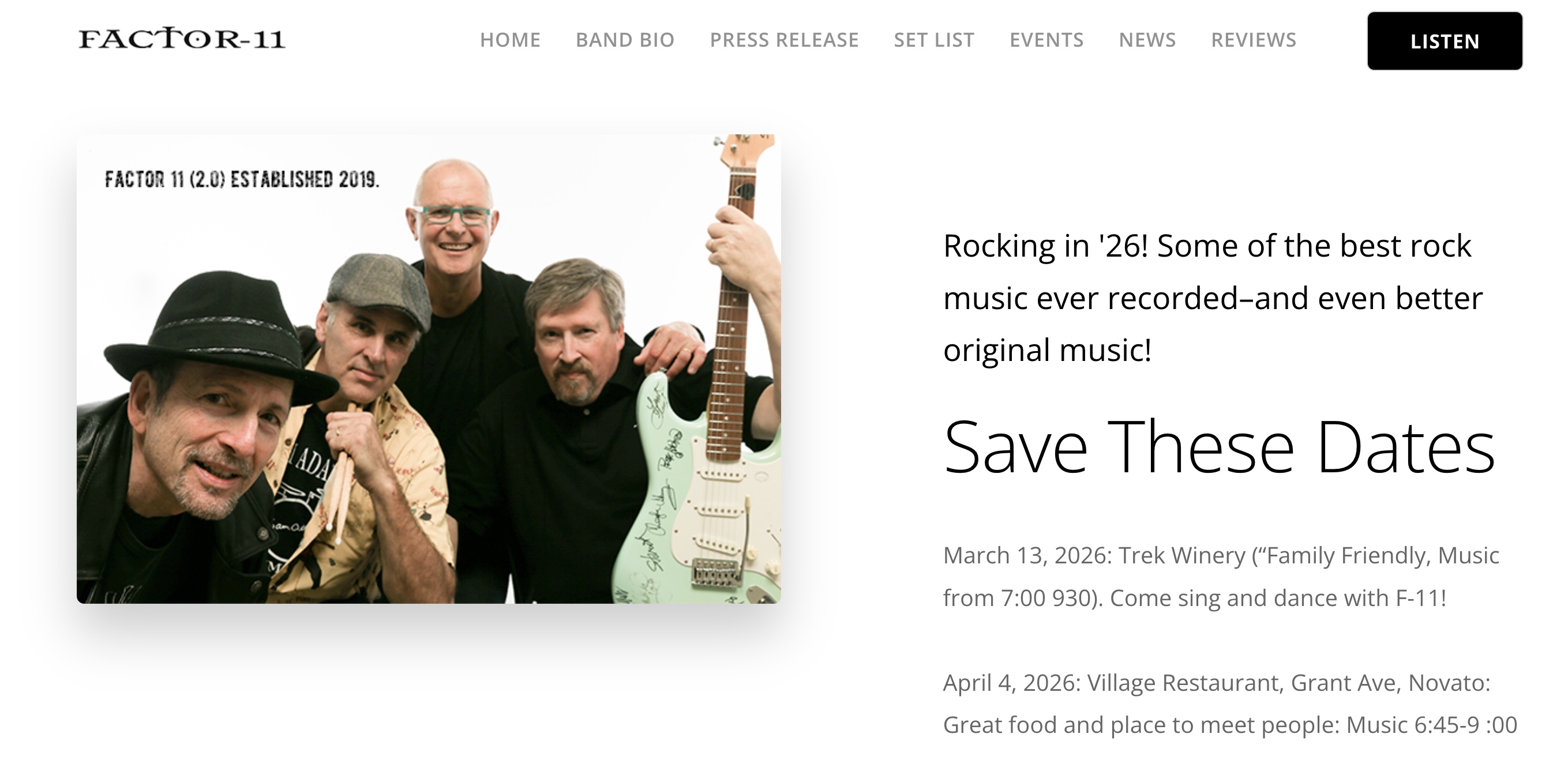 Factor 11 website thumbnail